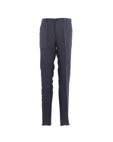 Shop ETRO  Trousers: Etro linen trousers.
Button and zip closure.
American pockets on the front, welt pockets on the back.
Composition: 100% Linen.
Made in Italy.. MREA0005 99TU3C9-B0665